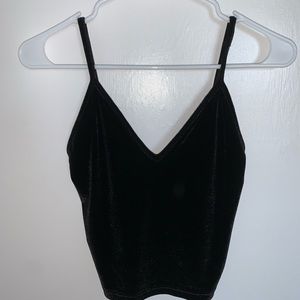 velvet black brandy melville tank top